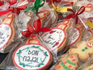 galleta bola de navidad